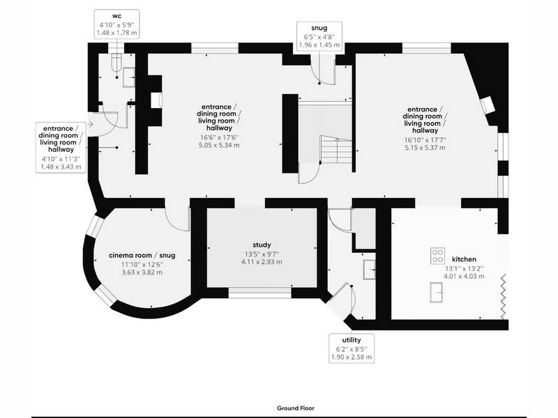 Ground Floor Floorplan for Station Road, Sutton Bonington, Loughborough