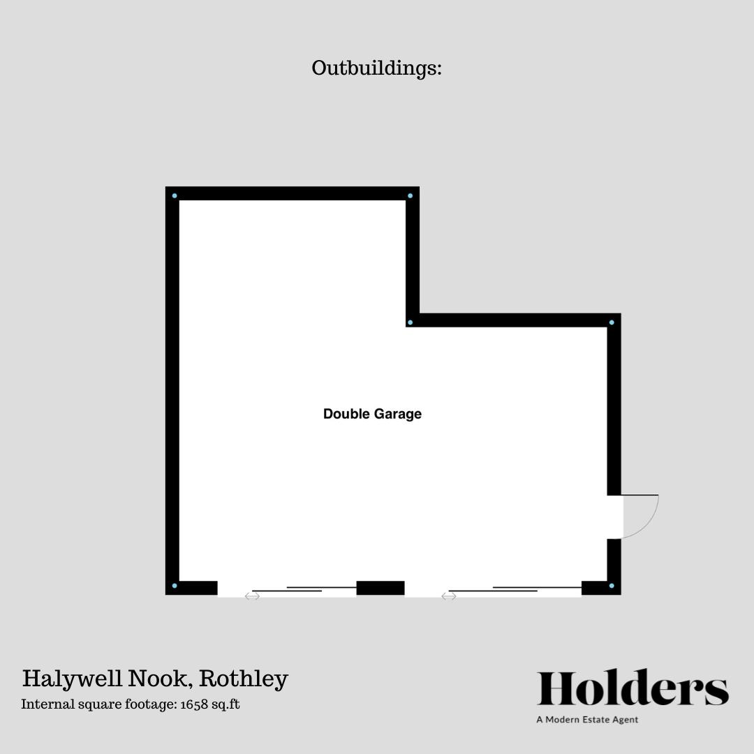 Outbuildings Floorplan for Halywell Nook, Rothley, Leicester