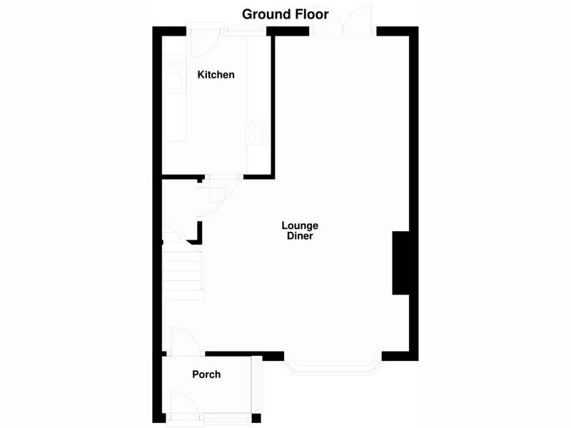 Ground Floor Floorplan for Christie Drive, Loughborough