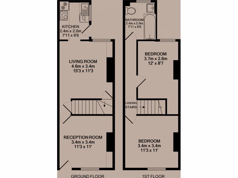 Floorplan Floorplan for Leopold Street, Loughborough