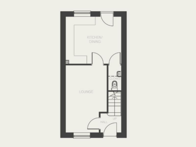 Ground Floor Floorplan for Melton Road, Burton-On-The-Wolds, Loughborough