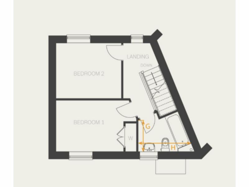 First Floor Floorplan for Melton Road, Burton-On-The-Wolds, Loughborough