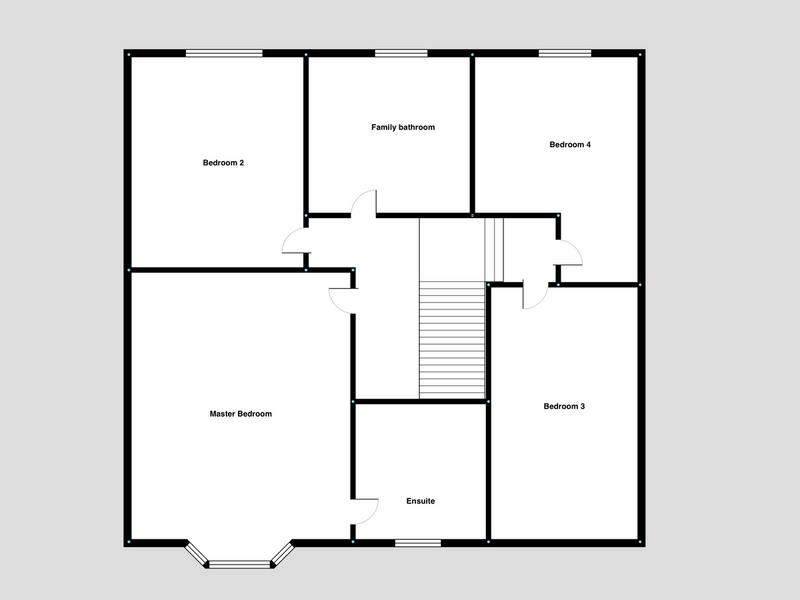 First Floor Floorplan for Bradgate Road, Anstey, Leicester