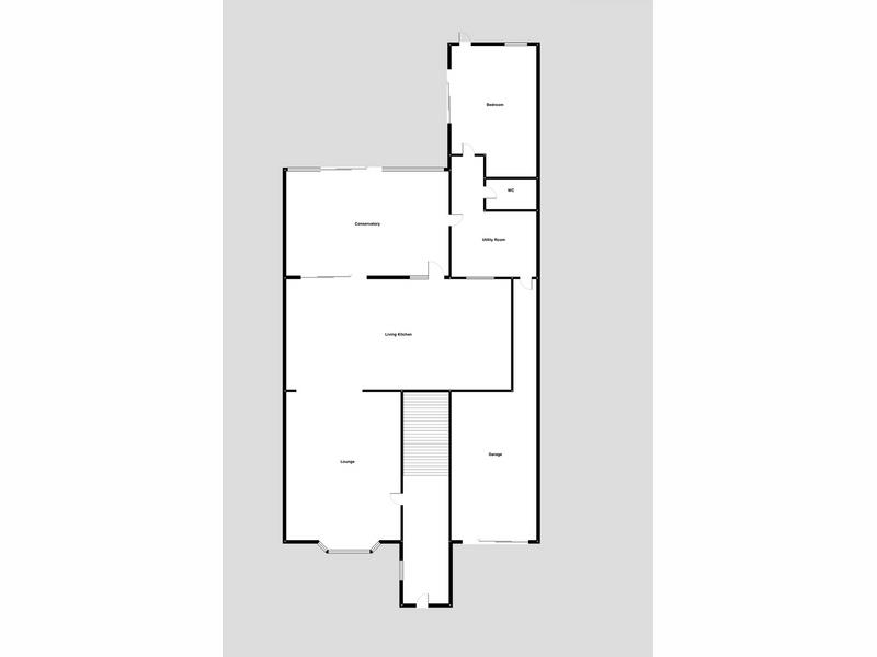 Ground Floor Floorplan for Markfield Lane, Newtown Linford