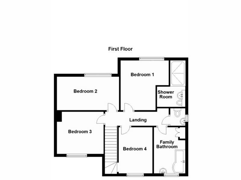 First Floor Floorplan for Ashby Road, Loughborough