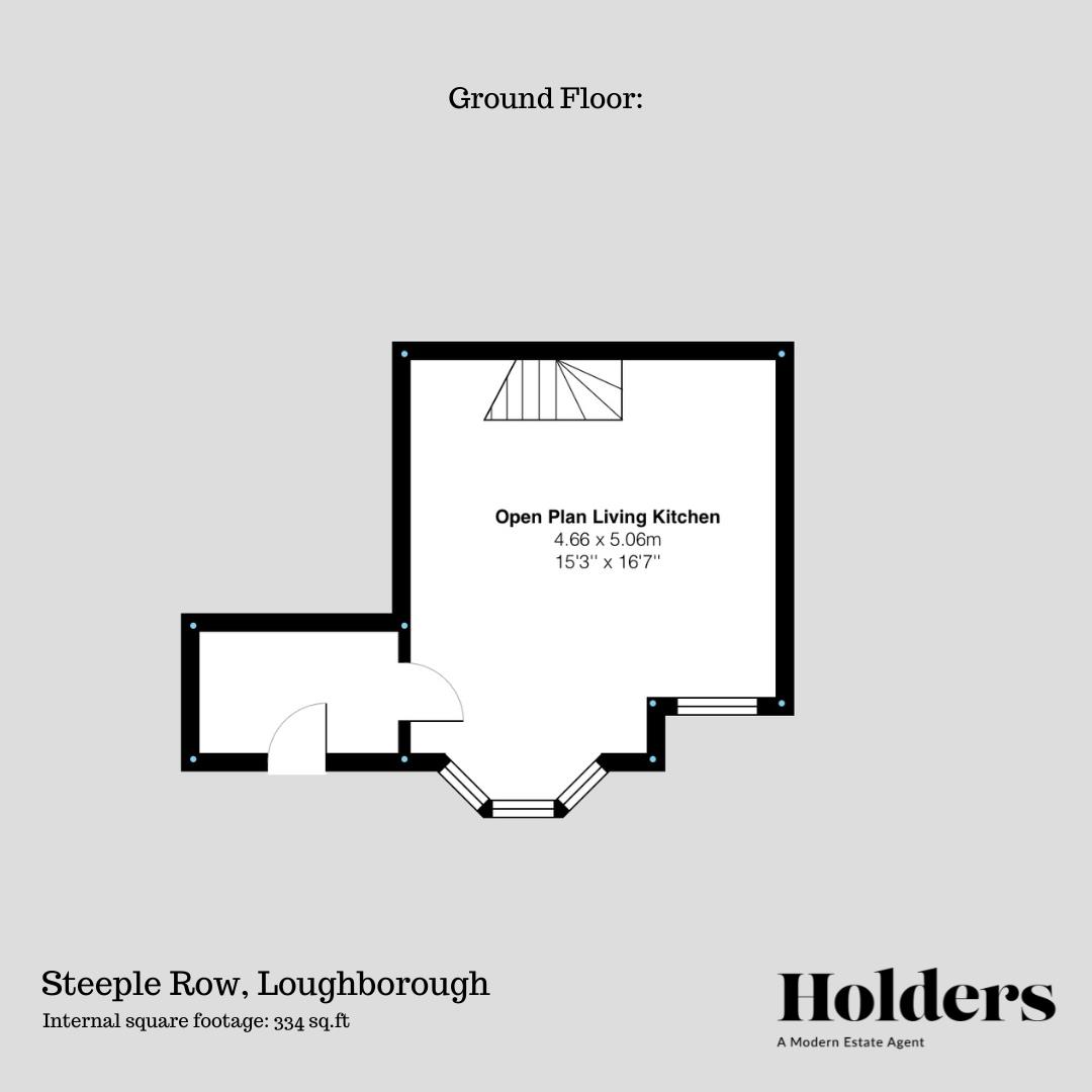 Ground Floor Floorplan for Steeple Court, Church Gate, Loughborough