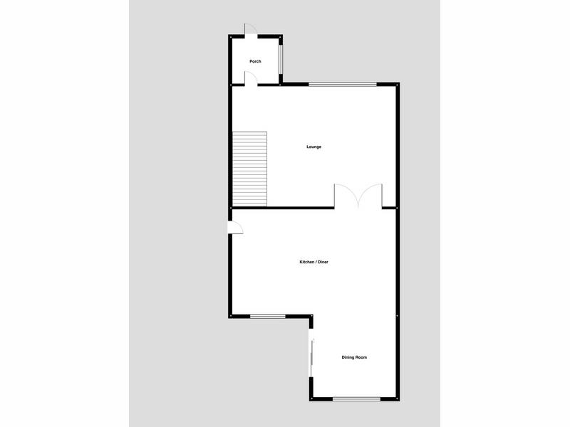 Ground Floor Floorplan for Kensington Avenue, Loughborough