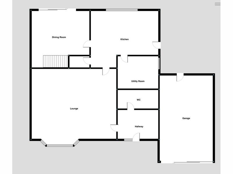 Ground Floor Floorplan for Pitsford Drive, Loughborough