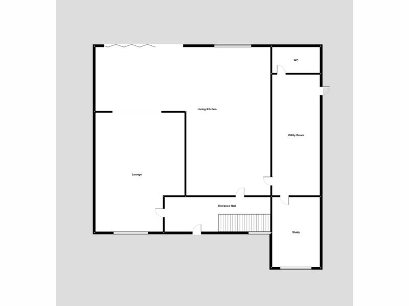 Ground Floor Floorplan for Walnut Road, Loughborough