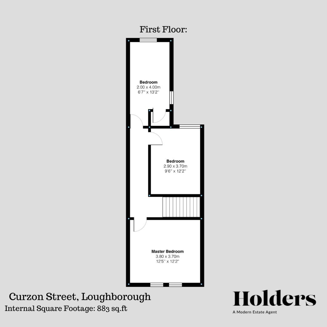 First Floor Floorplan for Curzon Street, Loughborough