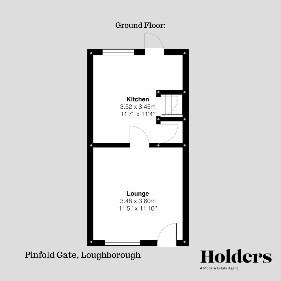 Ground Floor Floorplan for Pinfold Gate, Loughborough