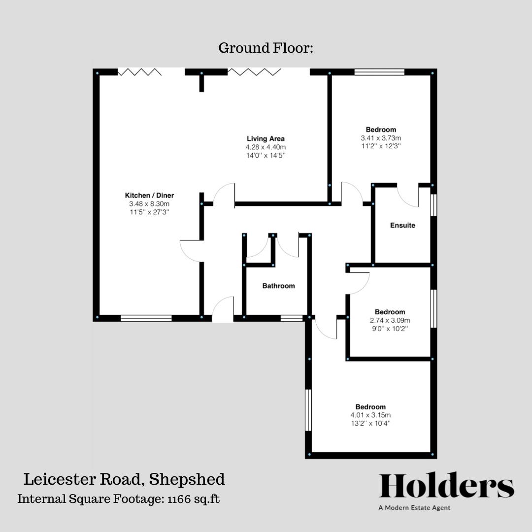 Floorplan Floorplan for Leicester Road, Shepshed, Loughborough