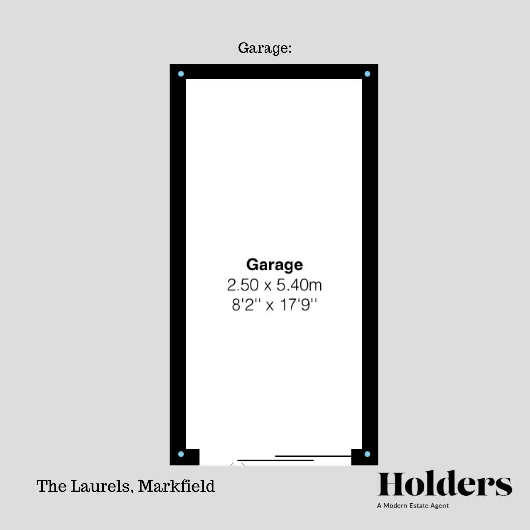 Garage Floorplan for The Laurels, Markfield