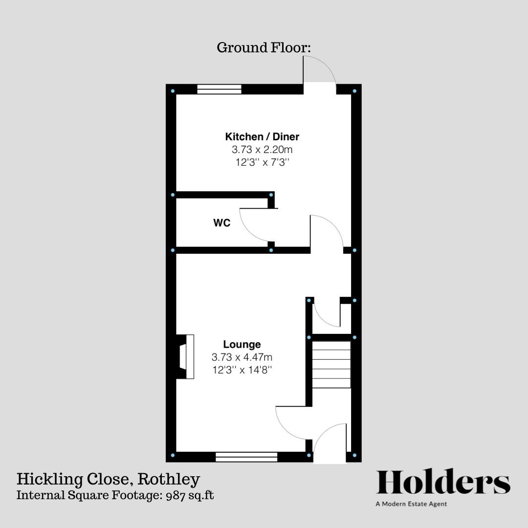 Ground Floor Floorplan for Hickling Close, Rothley, Leicester