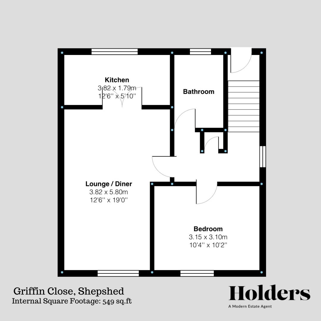 Floorplan Floorplan for Griffin Close, Shepshed, Loughborough