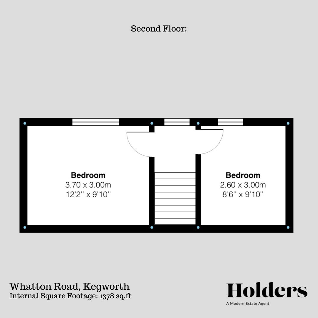 Second Floor Floorplan for Whatton Road, Kegworth, Derby