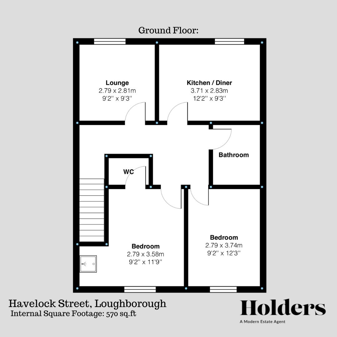 Floorplan Floorplan for Havelock Street, Loughborough