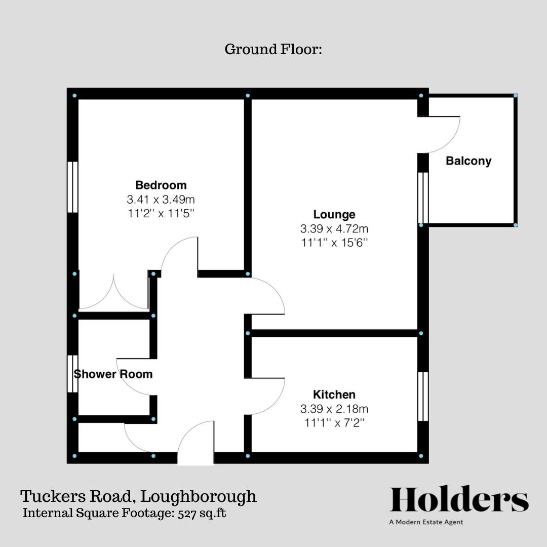 Floorplan Floorplan for Tuckers Road, Loughborough