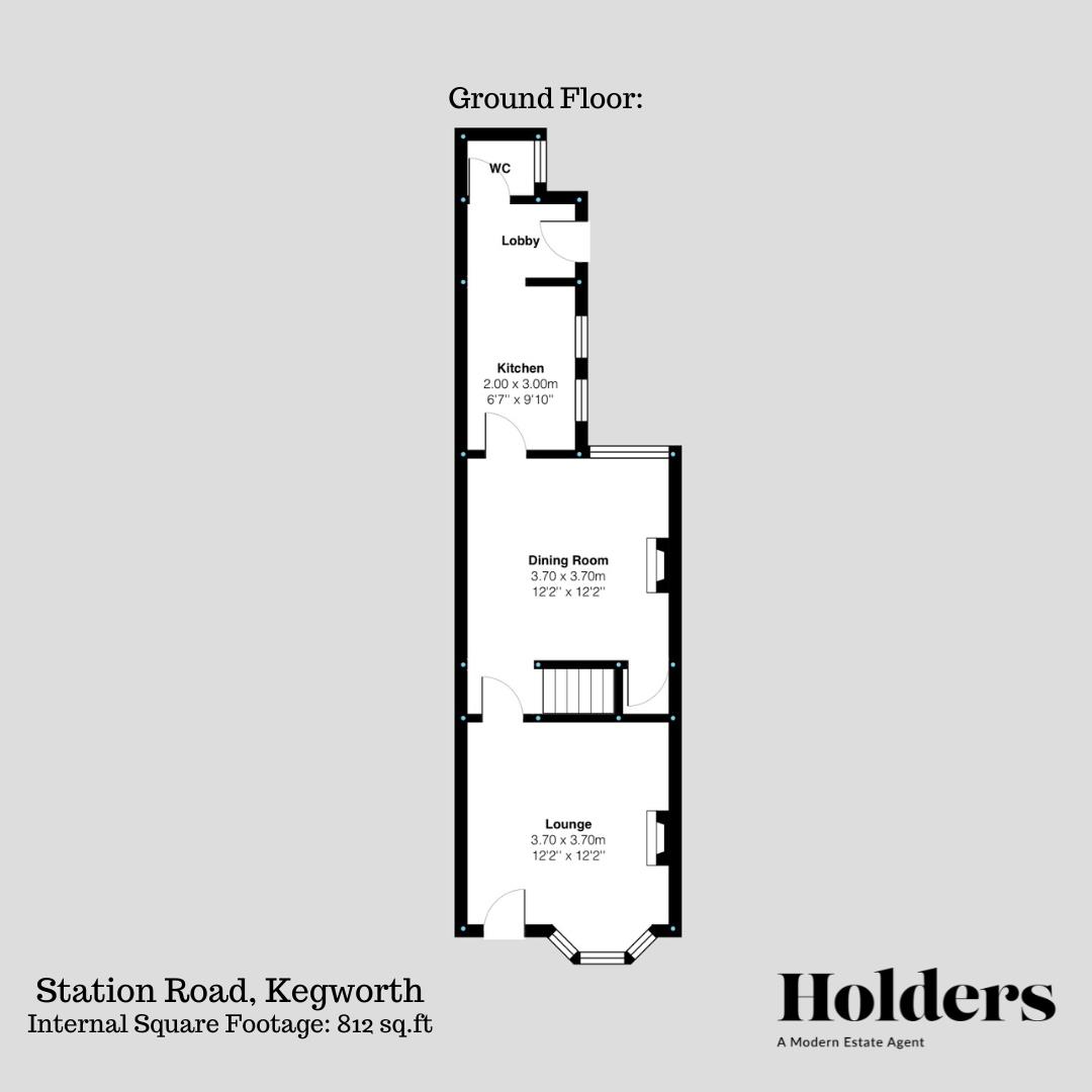 Ground Floor Floorplan for Station Road, Kegworth, Derby