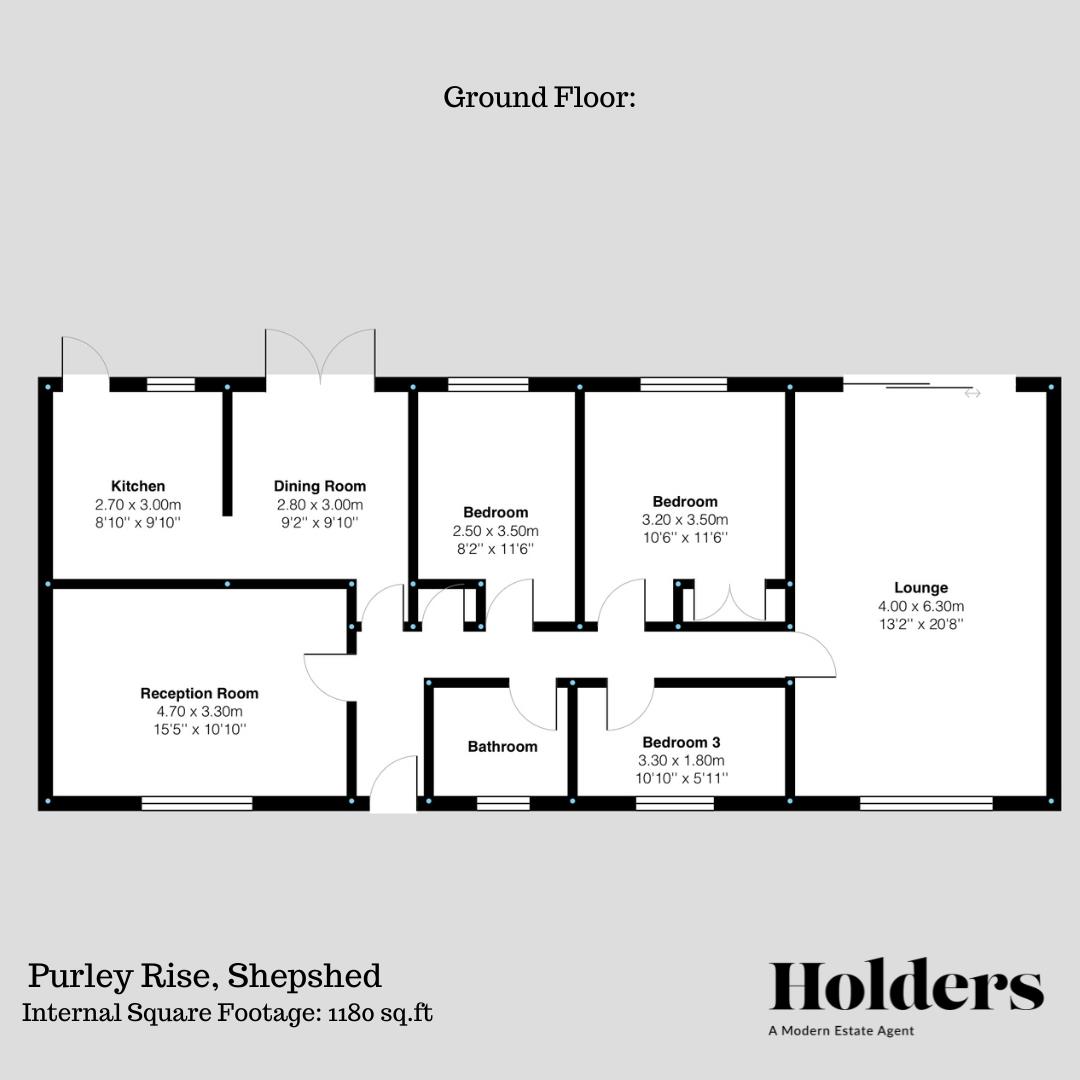 Floorplan Floorplan for Purley Rise, Shepshed, Loughborough