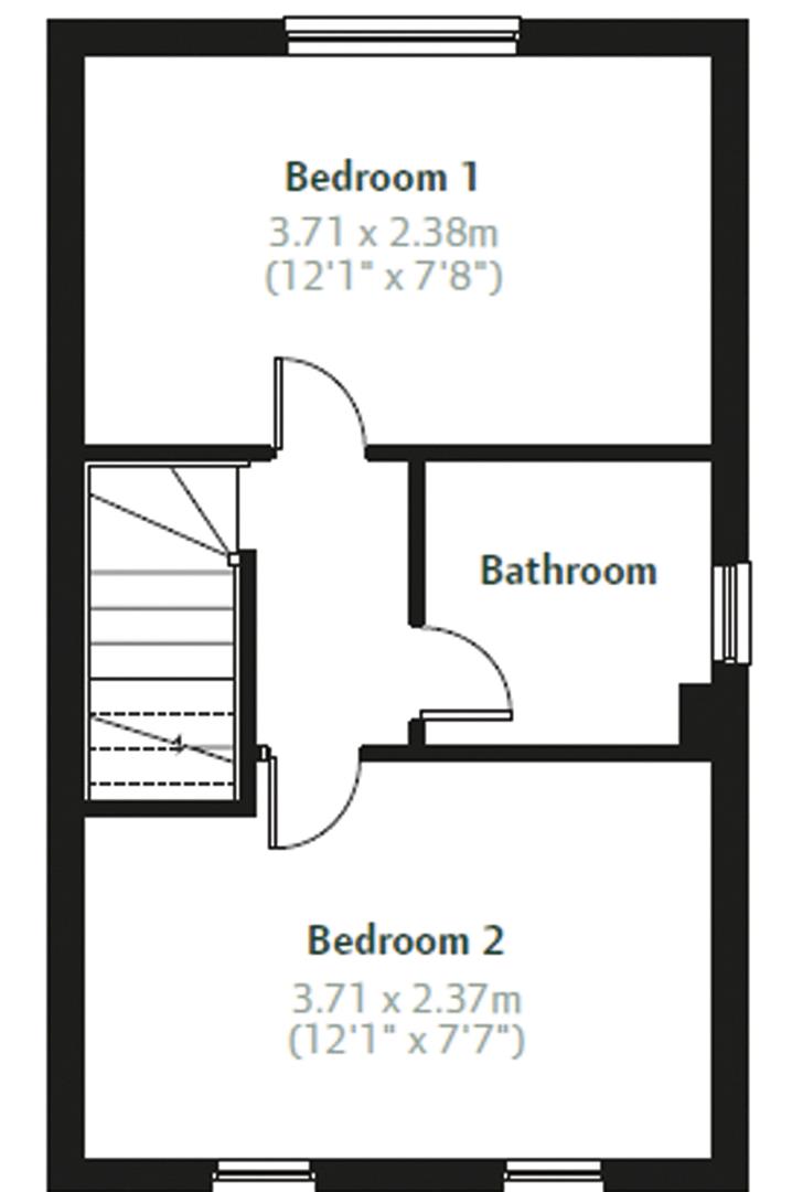 First Floor Floorplan for Woodington Drive, Hathern, Loughborough