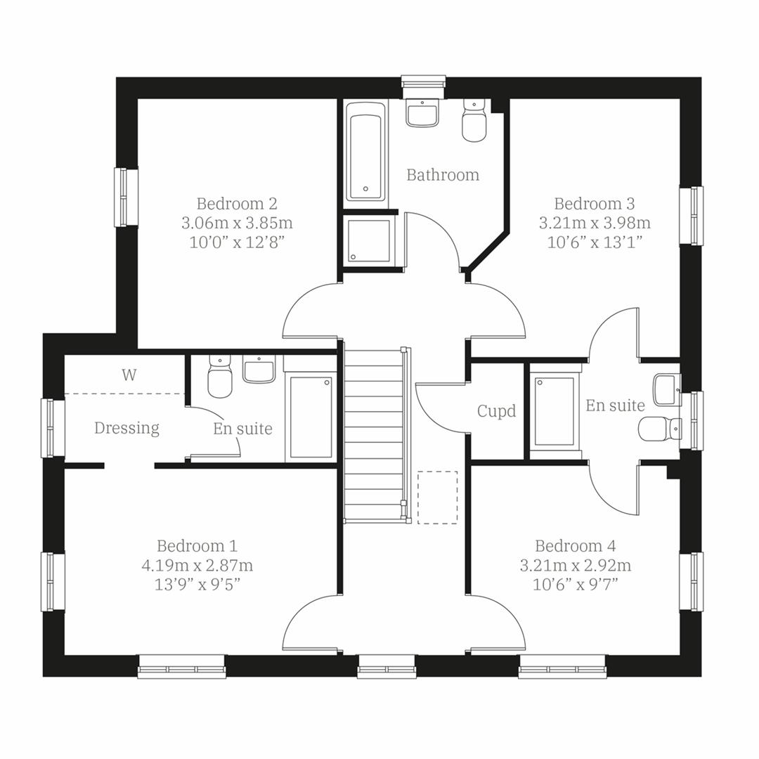 First Floor Floorplan for Windmill View, Shepshed, Shepshed